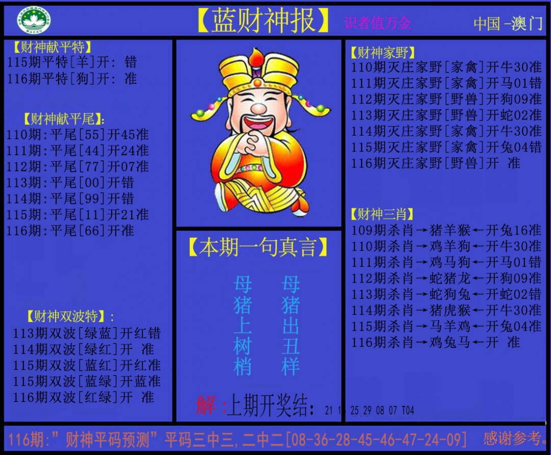 澳彩图库 2026 蓝财神