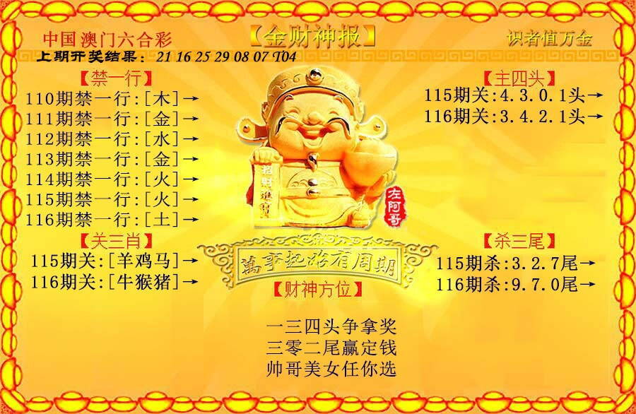 澳彩图库 2026 金财神